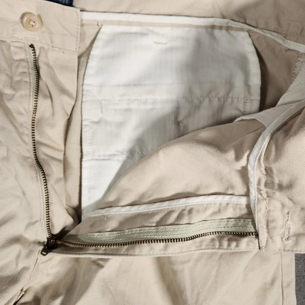 Polo‎ Ralph Lauren Shorts Men's 40 Khaki Chino Classic Fit Pleated
